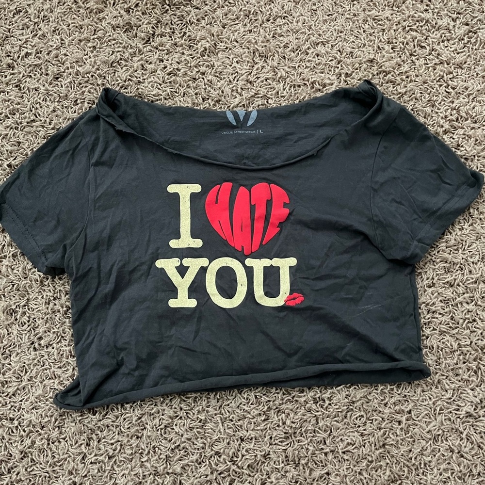 Vague Streetwear I ❤️ (hate) You Tee